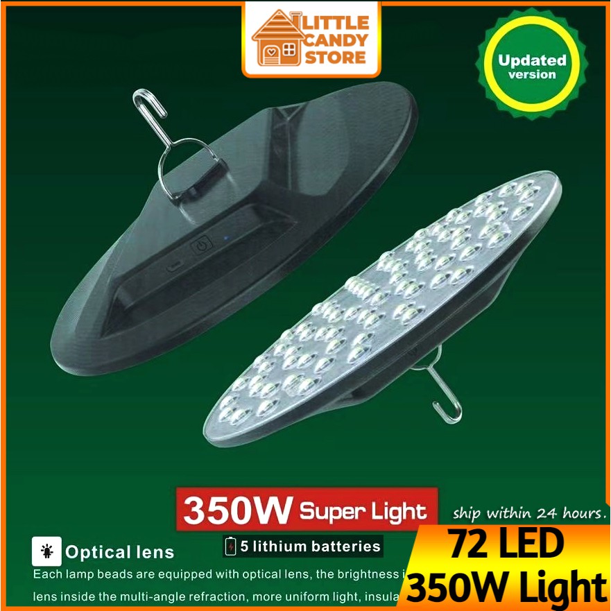 Đèn siêu mỏng 350W Đèn LED/Đèn Led Sạc USB đèn chợ đêm | Đèn LED Cắm trại Đèn LED khẩn cấp