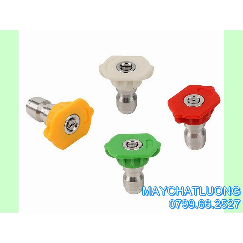 Bộ 4 đầu gắn súng xịt rửa xe áp lực cao áp ¼ inch