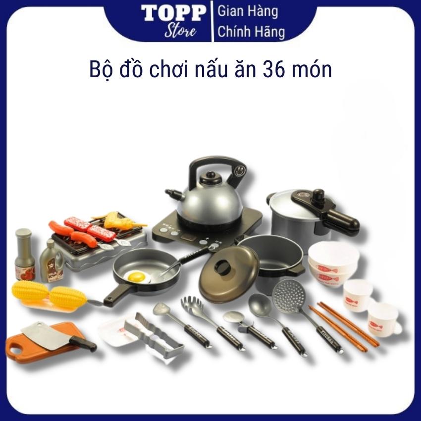 Bộ đồ chơi nấu ăn, đồ chơi mô phỏng nhà bếp Home Kitchen, bộ đồ chơi mô phỏng nhà bếp 36 món chất liệu cao cấp an toàn cho trẻ, bộ đồ chơi nấu ăn cỡ lớn, bộ đồ chơi nấu ăn 36 món kèm thức ăn,