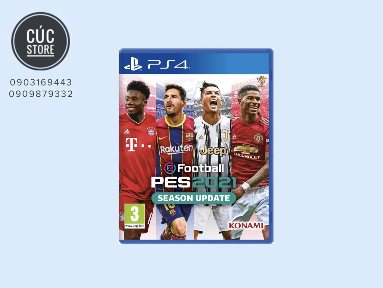 Đĩa chơi game ps4: pes 2021 season update