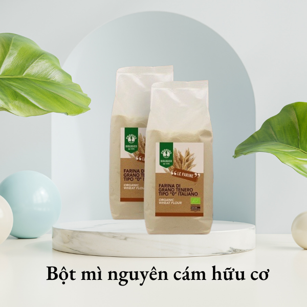 Bột mì nguyên cám hữu cơ probios - ý cho bé và gia đình
