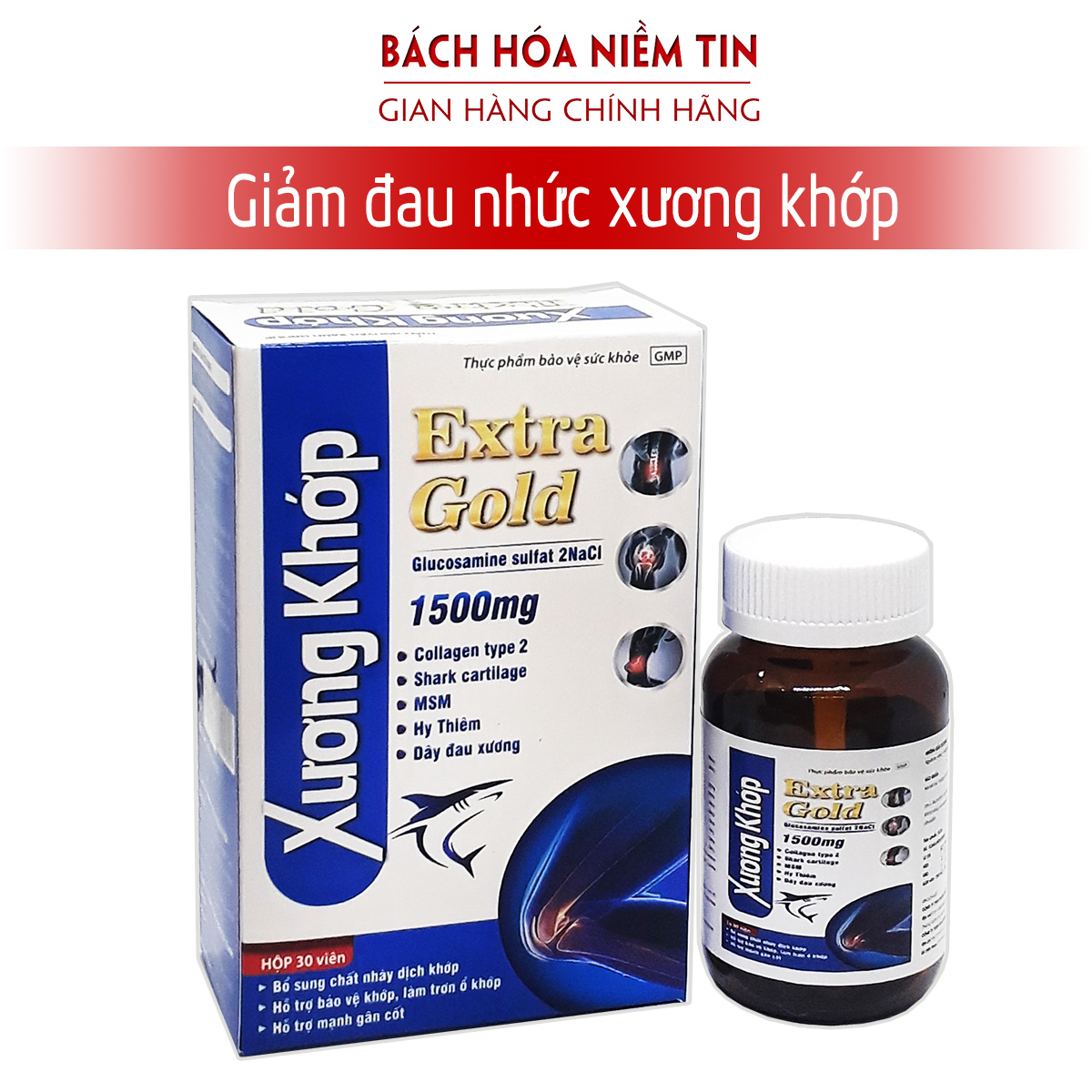 Viên uống Xương Khớp TH - Thành phần 100% thảo dược quý giúp giảm đau nhức xương khớp, giúp khớp vận động linh hoạt sử dụng an toàn hiệu quả- Hộp 30 viên