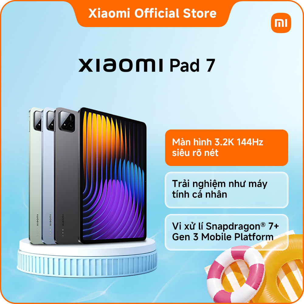Máy tính bảng Xiaomi Pad 7 (8+128GB | 8+256GB) | Màn hình 3.2K 144Hz siêu rõ nét | HyperAI | Vi xử lí Snapdragon® 7+ Gen 3 Mobile Platform