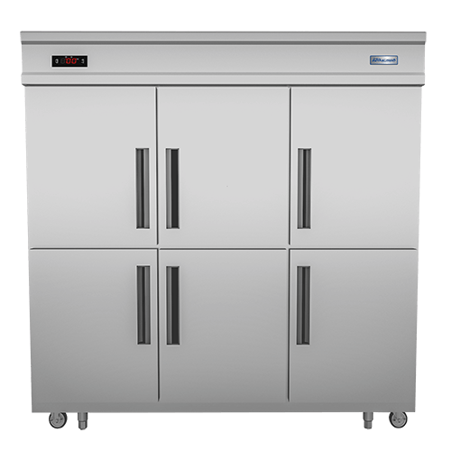 Topcool by dm-tủ đông đứng quạt gió 6 cánh inox 1750l