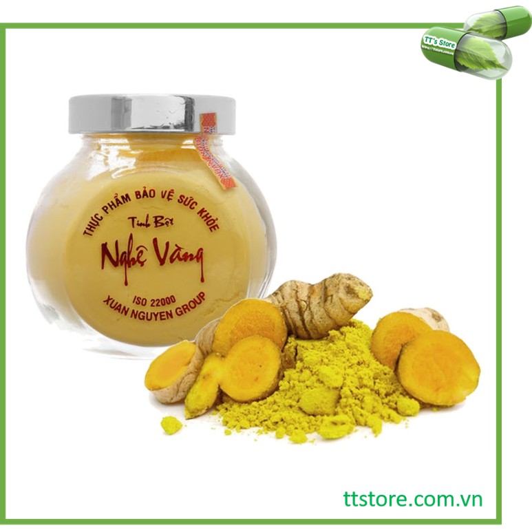 Tinh bột nghệ vàng xuân nguyên 75g 160g - tinh bột nghệ nguyên chất 100% - 160g