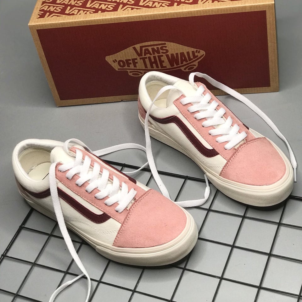 [HCM]Giày thể thao Vanz Da Hồng [ Hàng đẹp+ Tặng kèm tất]