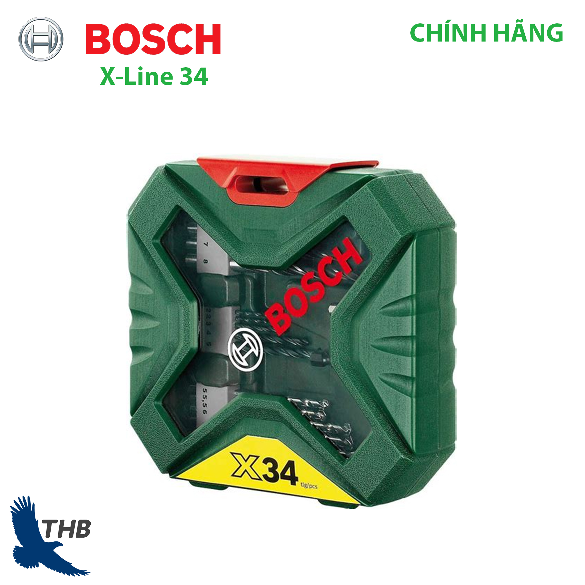 Bộ mũi khoan và vặn vít X-Line 34 món