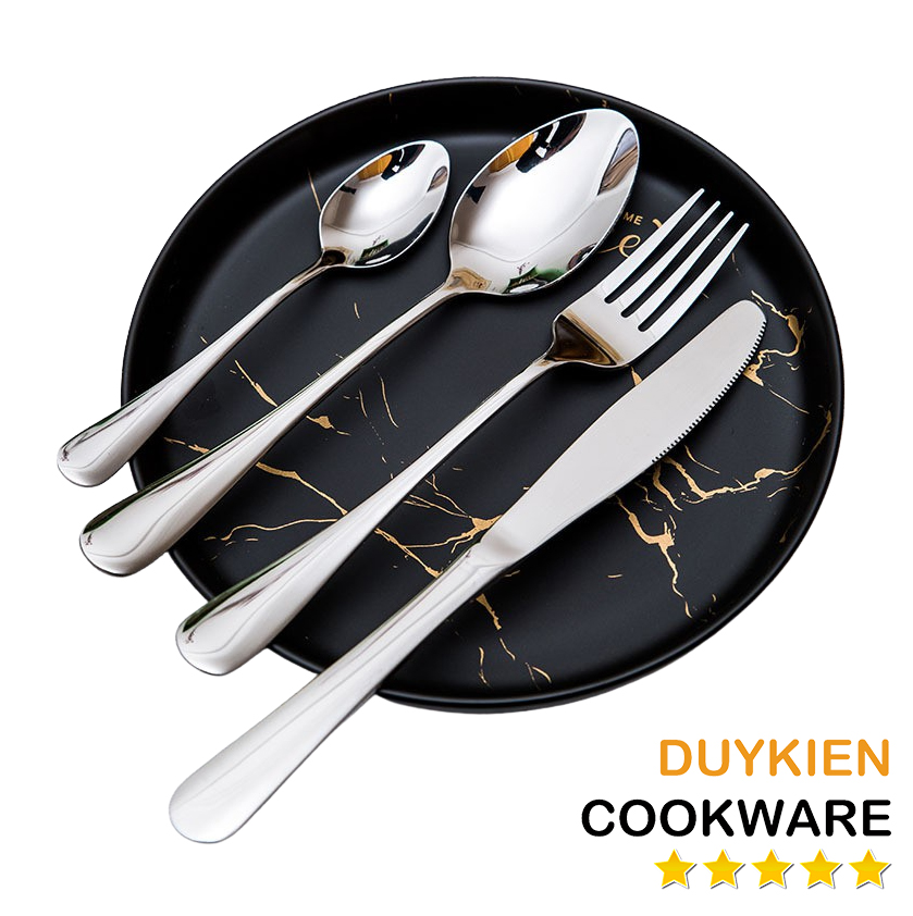 Dao Muỗng Nĩa Inox Màu Bạc Dày Dặn, Sáng Bóng, Hàng Chất Lượng Loại 1 Có Bán Lẻ Hoặc Bán Theo Set