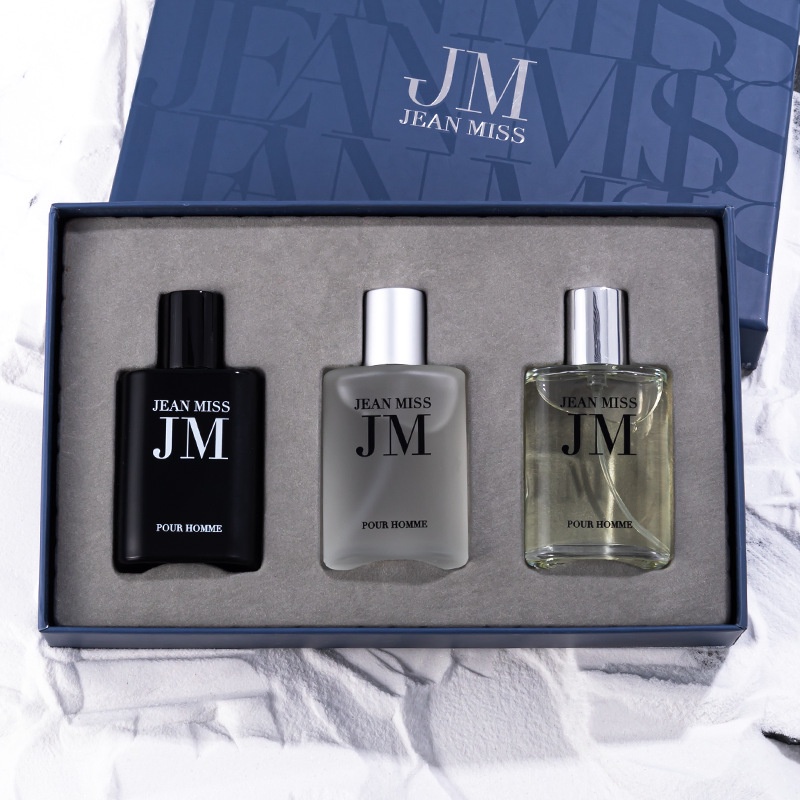 Set 3 chai nước hoa nam jm jean miss 3*30ml, bộ quà tặng nước hoa nam cao cấp, hương thơm nam tính,tươi mát, sảng khoái