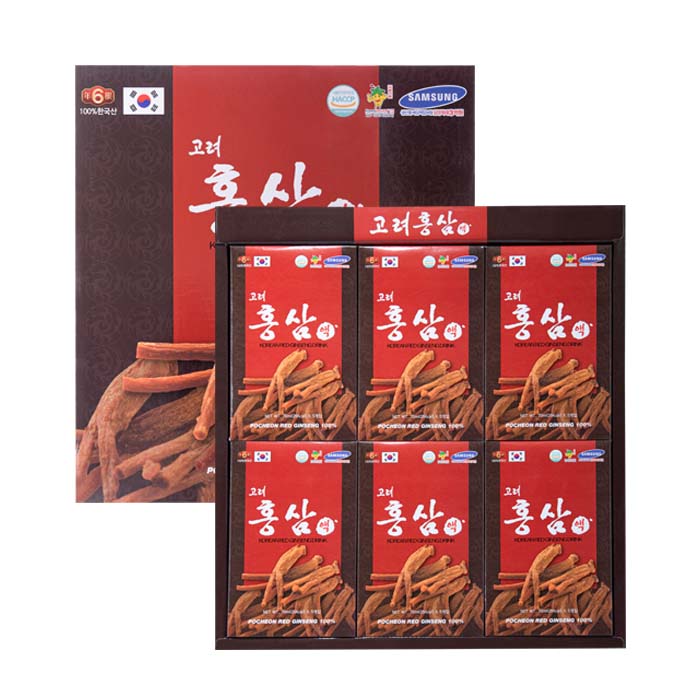 Nước hồng sâm pocheon nâu korean red ginseng drink hàn quốc - hộp 30 gói x70ml