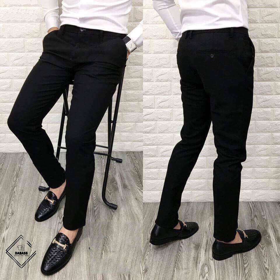 Quần dài tây âu cao cấp màu đen lịch lãm