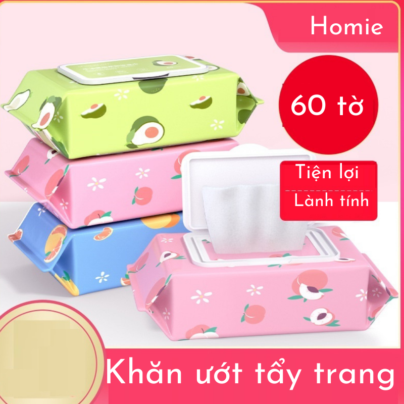 Khăn giấy tẩy trang, khăn ướt tẩy trang , làm sạch sâu, loại bỏ cặn trang điểm
