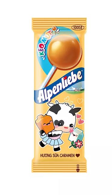 Kẹo Mút Sữa Dâu Alpenliebe 39 Que