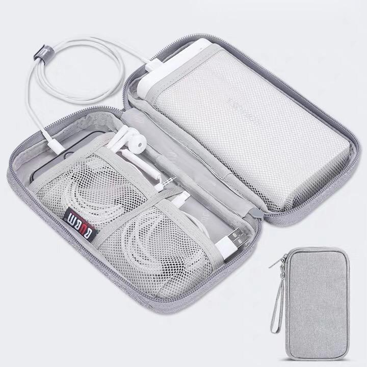 Túi đựng cáp sạc điện thoại pin dự phòng phụ kiện công nghệ Bubm cỡ vừa dài
