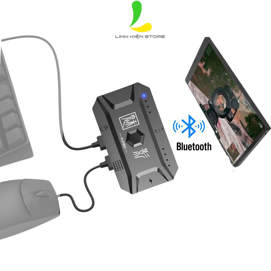  Bộ chuyển đổi game MEIYING M1 Pro - Thiết bị chuyển đổi phím chuột kết nối điện thoại hỗ trợ hệ điều hành Android IOSS 