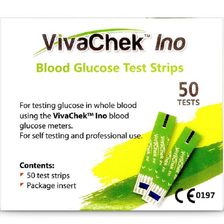 Que thử đường huyết Vivachek ino hộp 50 que rời