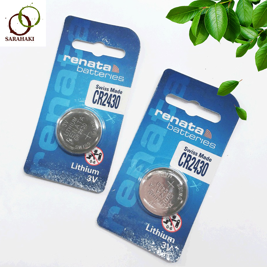 Combo 2 viên pin CR2430 Renata Lithium 3V chính hãng