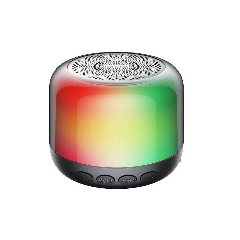 Di động trong suốt ánh sáng ban đêm với HIFI Bluetooth máy nghe nhạc không dây màu thay đổi đèn cạnh giường ngủ TF thẻ loa cho món quà
