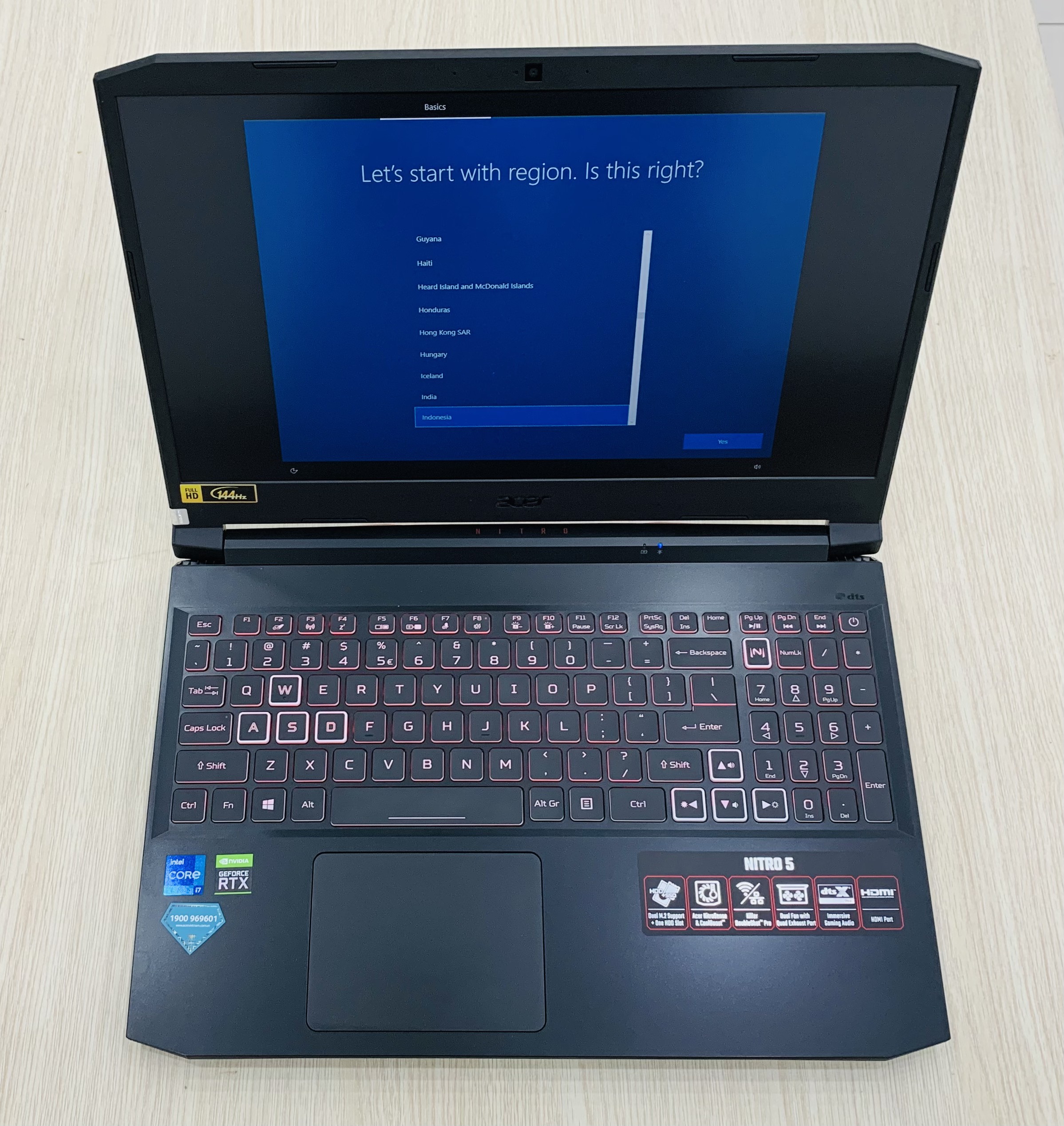 Laptop Acer Nitro Gaming AN515 57 74NU i7 11800H/8GB/512GB SSD/RTX 3050Ti 4GB/Win10 - HÀNG CHÍNH HÃNG
