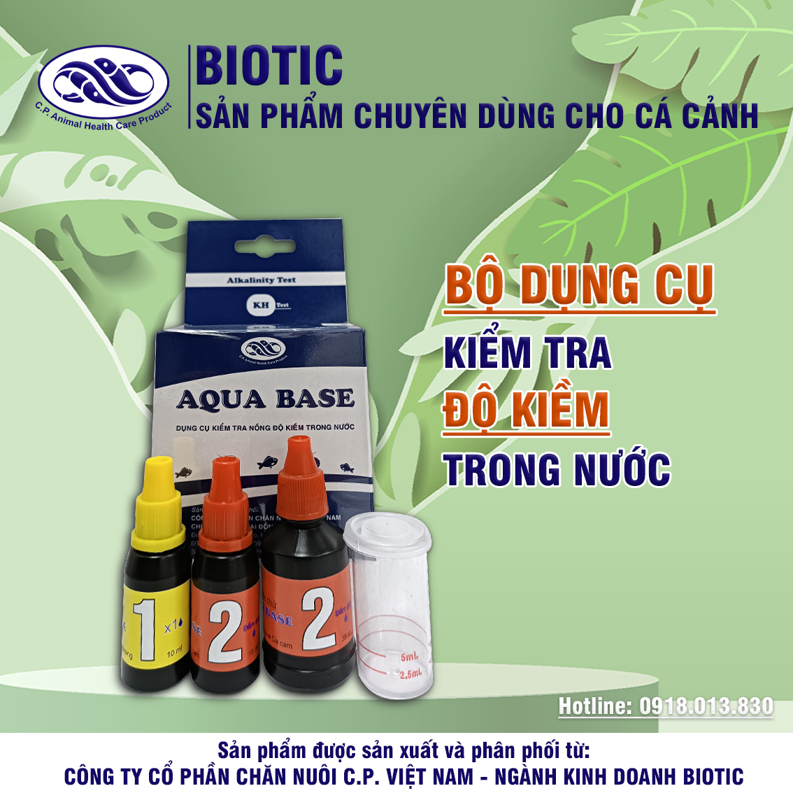 Aqua base - bộ dụng cụ kiểm tra độ kiềm trong nước