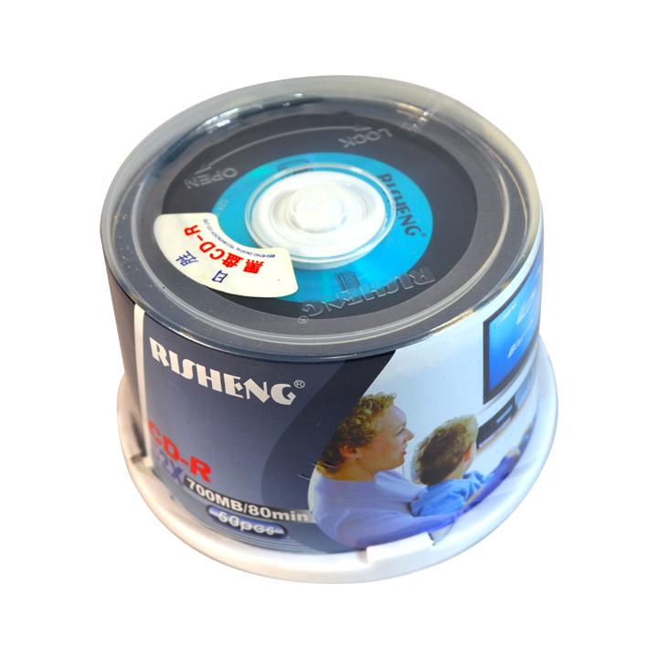 [HCM]Bộ 50 đĩa trắng CD RISHENG AUDIO 700mb Mặt dưới màu đen chuyên chép nhạc audio