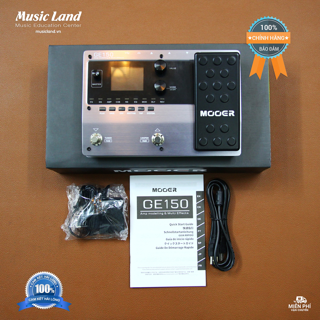Phơ Đàn Guitar Điện Mooer GE150 – Chính Hãng