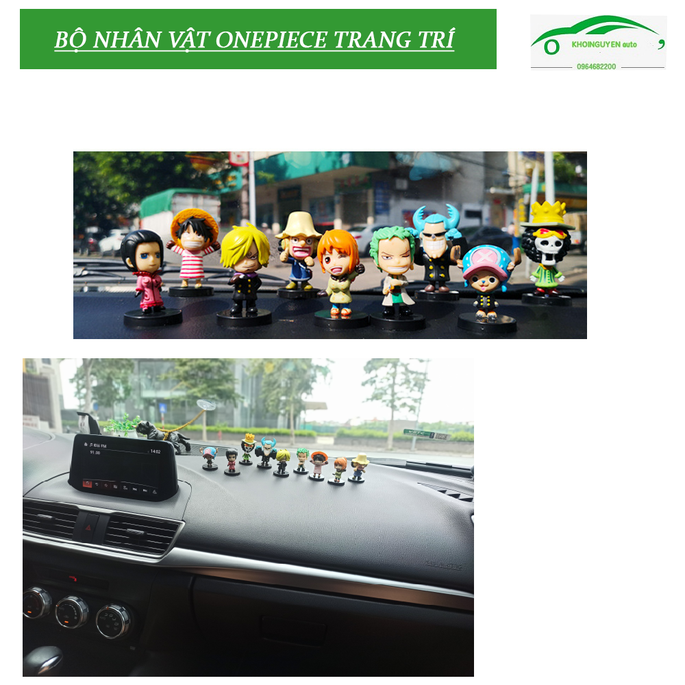 Mô hình One piece trang trí taplo ô tô - nội thất