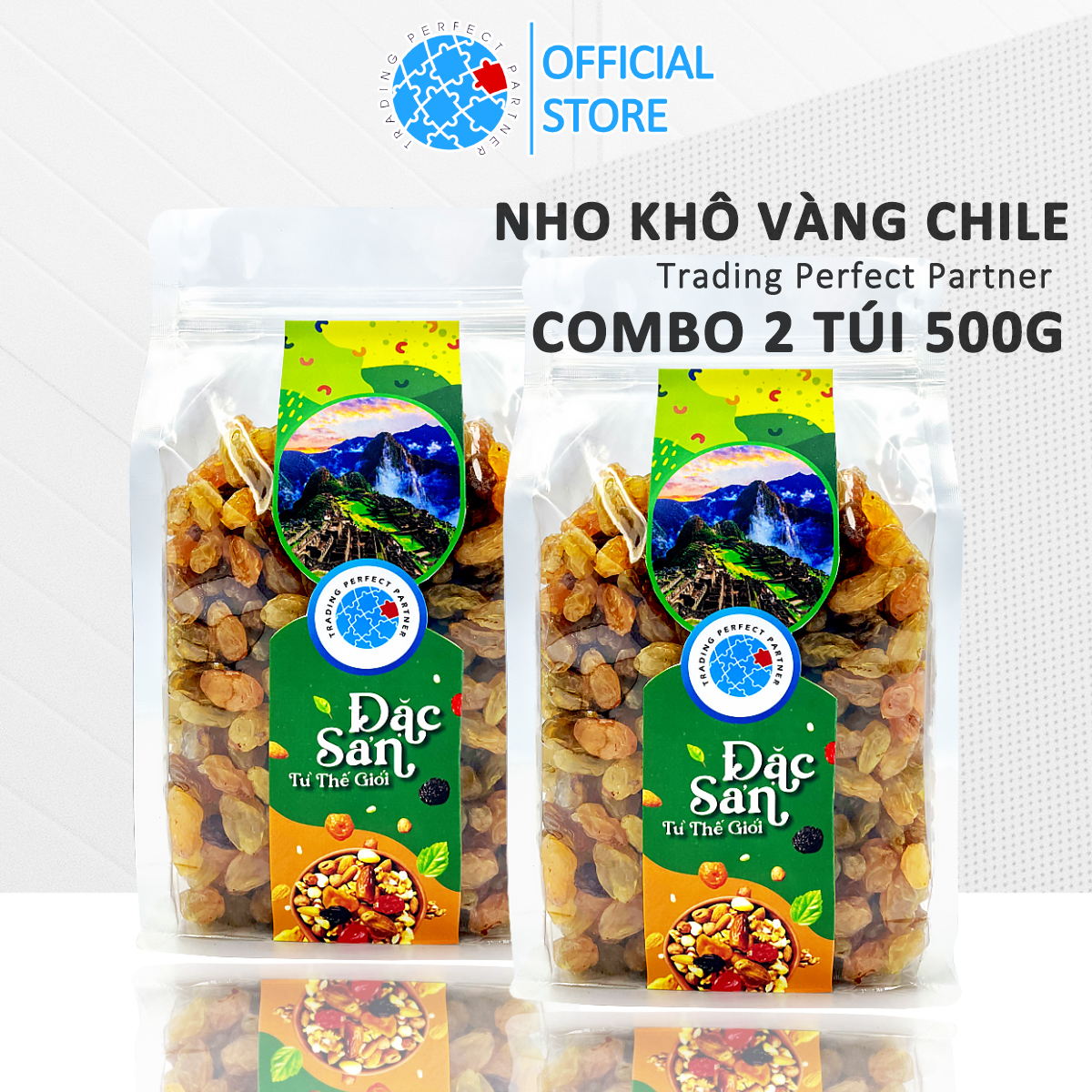 1kg nho khô vàng chile trading perfect partner - tpp farm nuts
