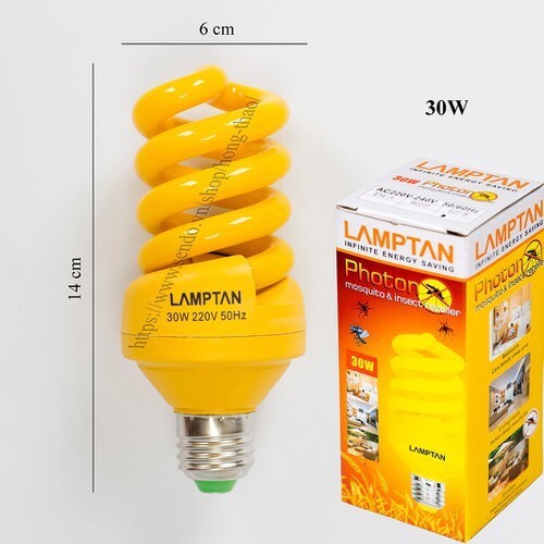 Bóng đèn đuổi muỗi hàng thái Lan cao cấp bằng 6 bóng đèn thông thường 30w Lamptam