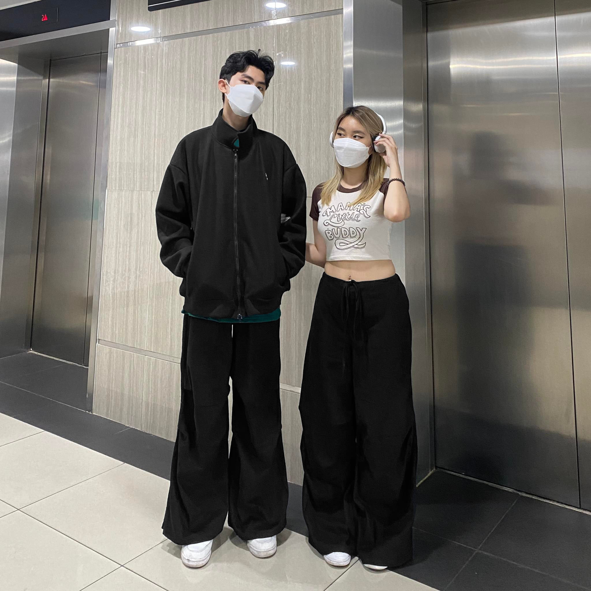 Quần ff parachute pants 90s