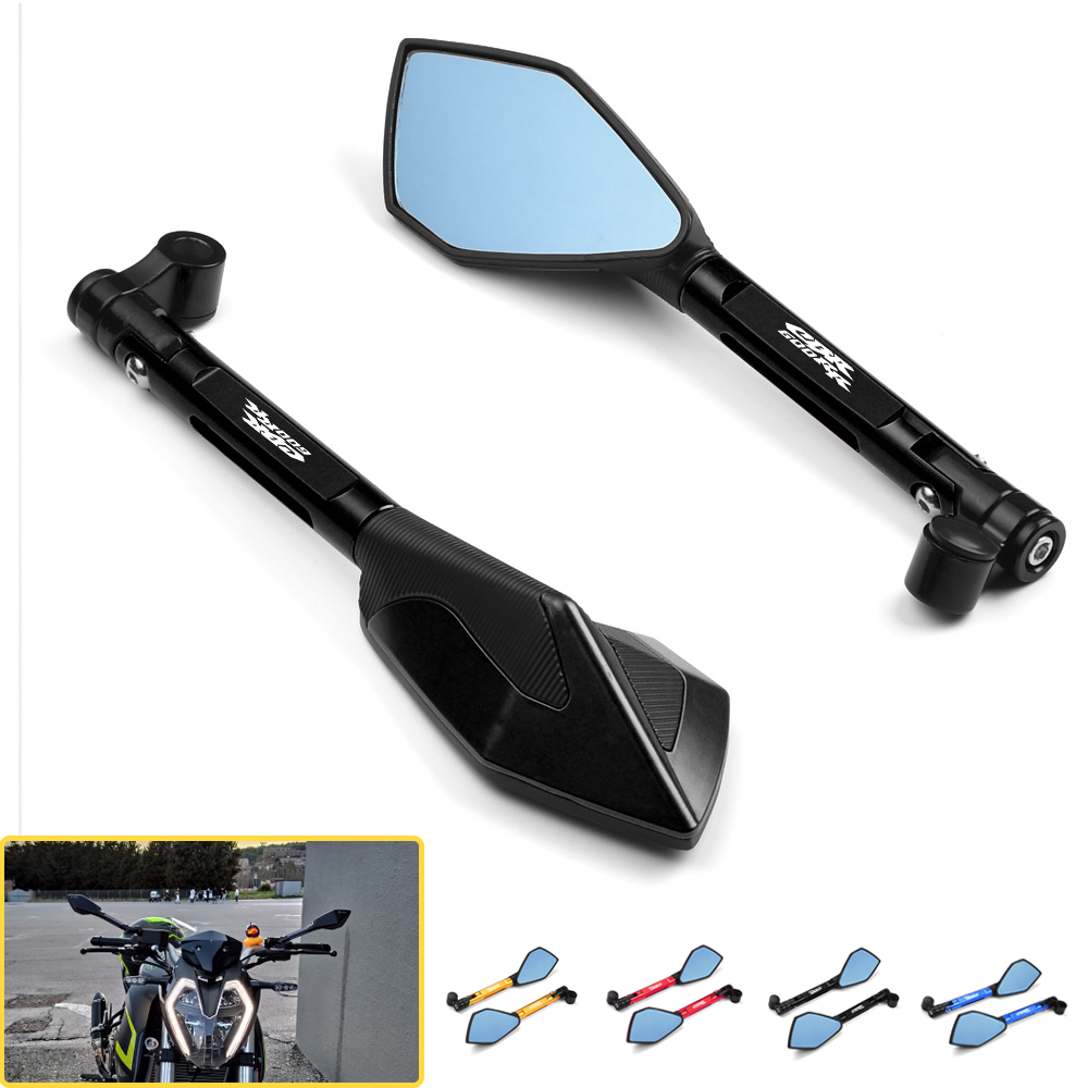 New CNC nhôm xe máy tay lái Xem phía sau gương màu xanh chống chói gương cho HONDA CBR 600 RR CBR 600RR CBR600RR 2003-2007