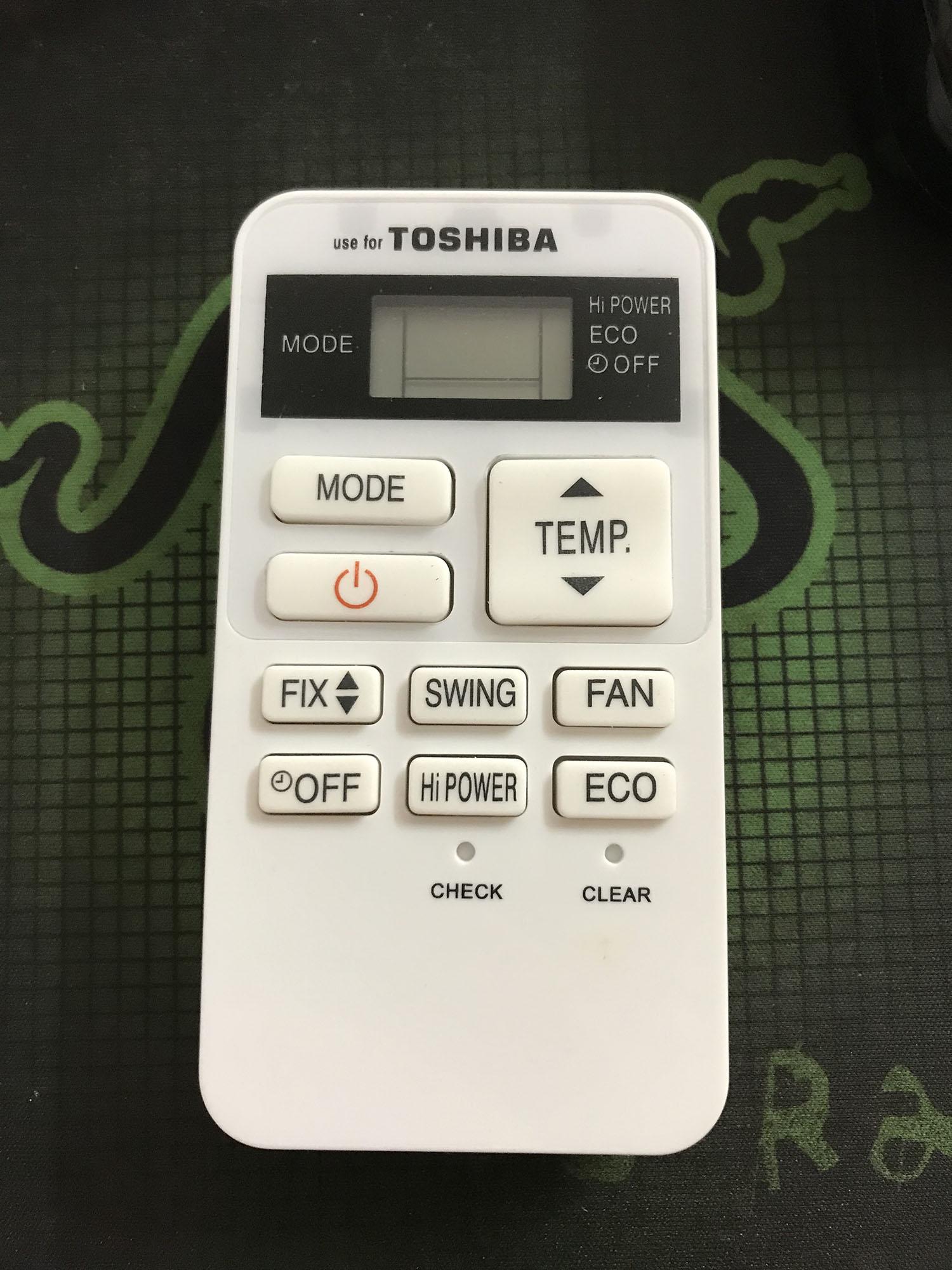 Điều khiển điều hòa toshiba 01 (trắng)