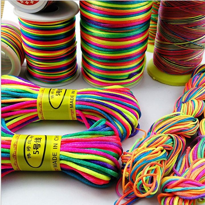 Dây Tim Dây Ngũ Sắc Cuộn 20m Làm Vòng Tay