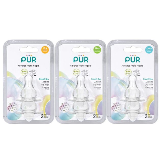 VỈ 2 NÚM TI PROFLO CHO BÌNH CỔ THƯỜNG PUR ADVANCED