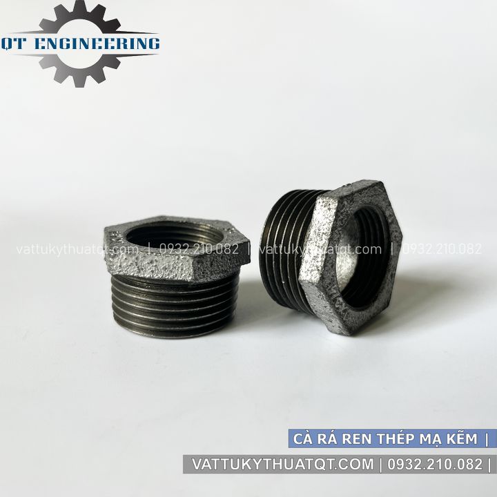 Cà rá ren thép mạ kẽm | ren phi 21-90mm | vattukythuatqt.com