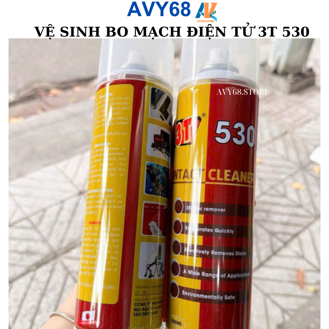 Vệ sinh bo mạch điện tử 530 chính hãng 3T 550ml