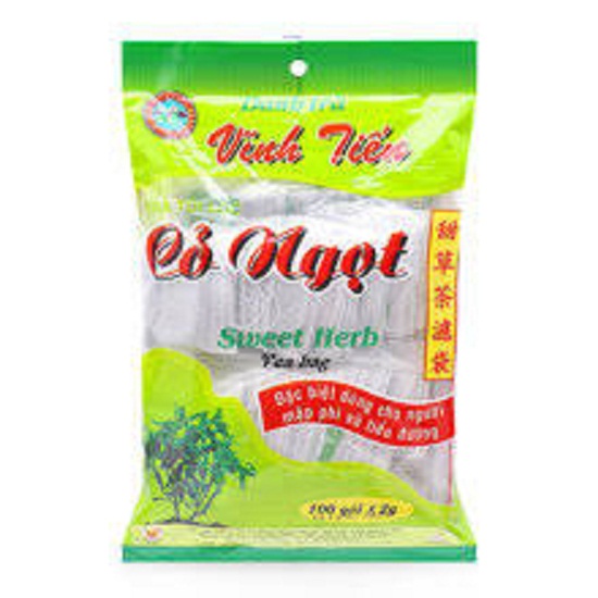 Trà cỏ ngọt Đà Lạt túi lọc Vĩnh Tiến gói 100 túi lọc