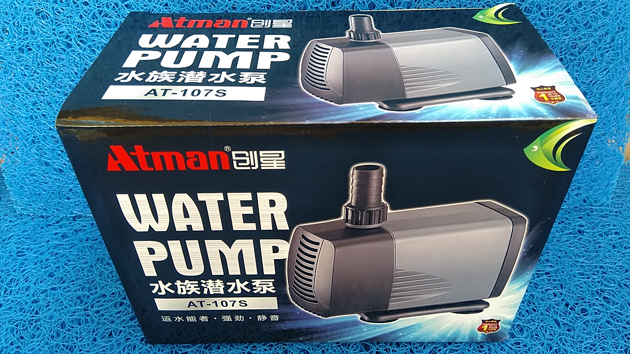Máy bơm atman 107s, 85w-5000l/hr dùng cho hồ cá.