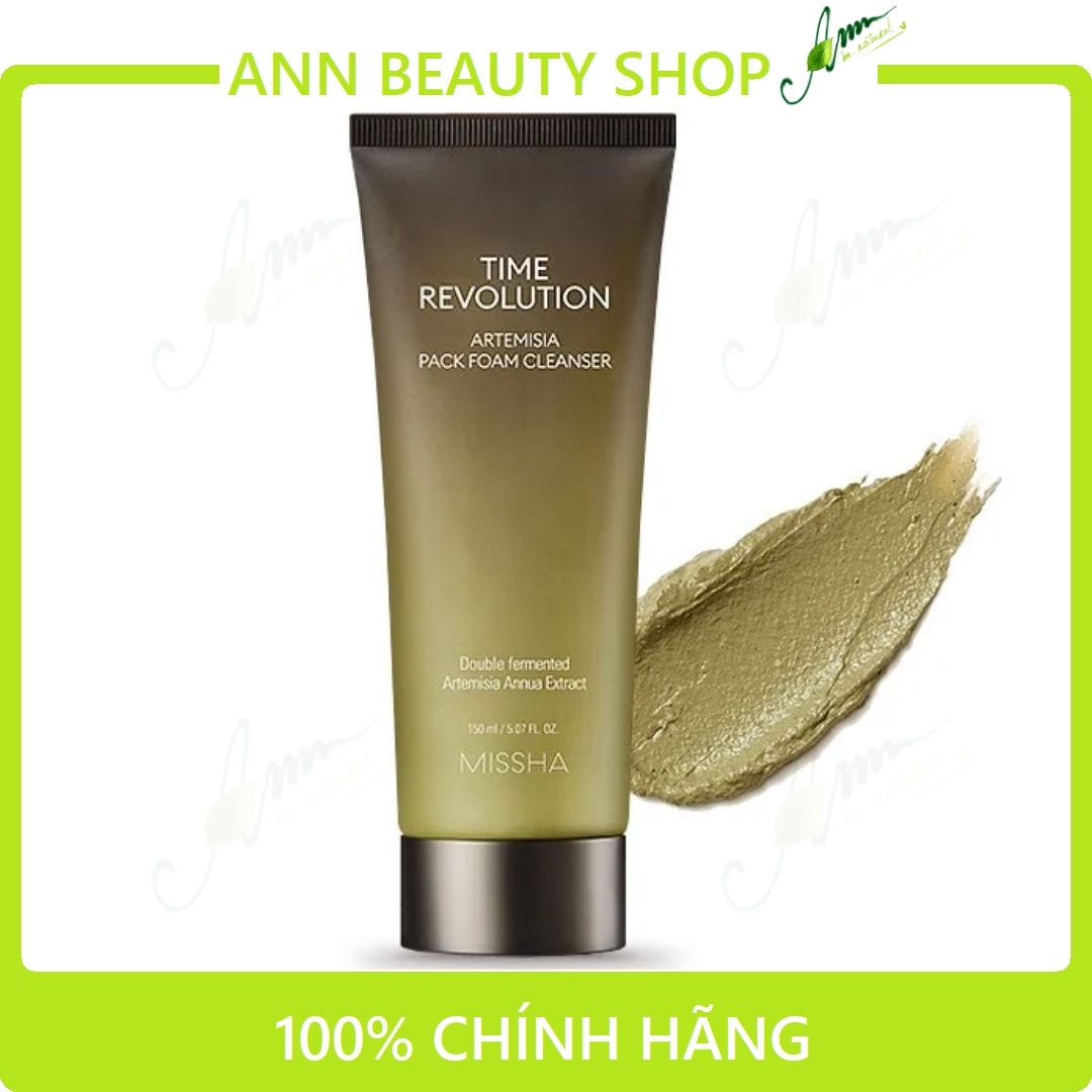 Sữa Rửa Mặt Ngải Cứu Thải Độc Missha Time Revolution Artemisia Pack Foam Cleanser 150ml