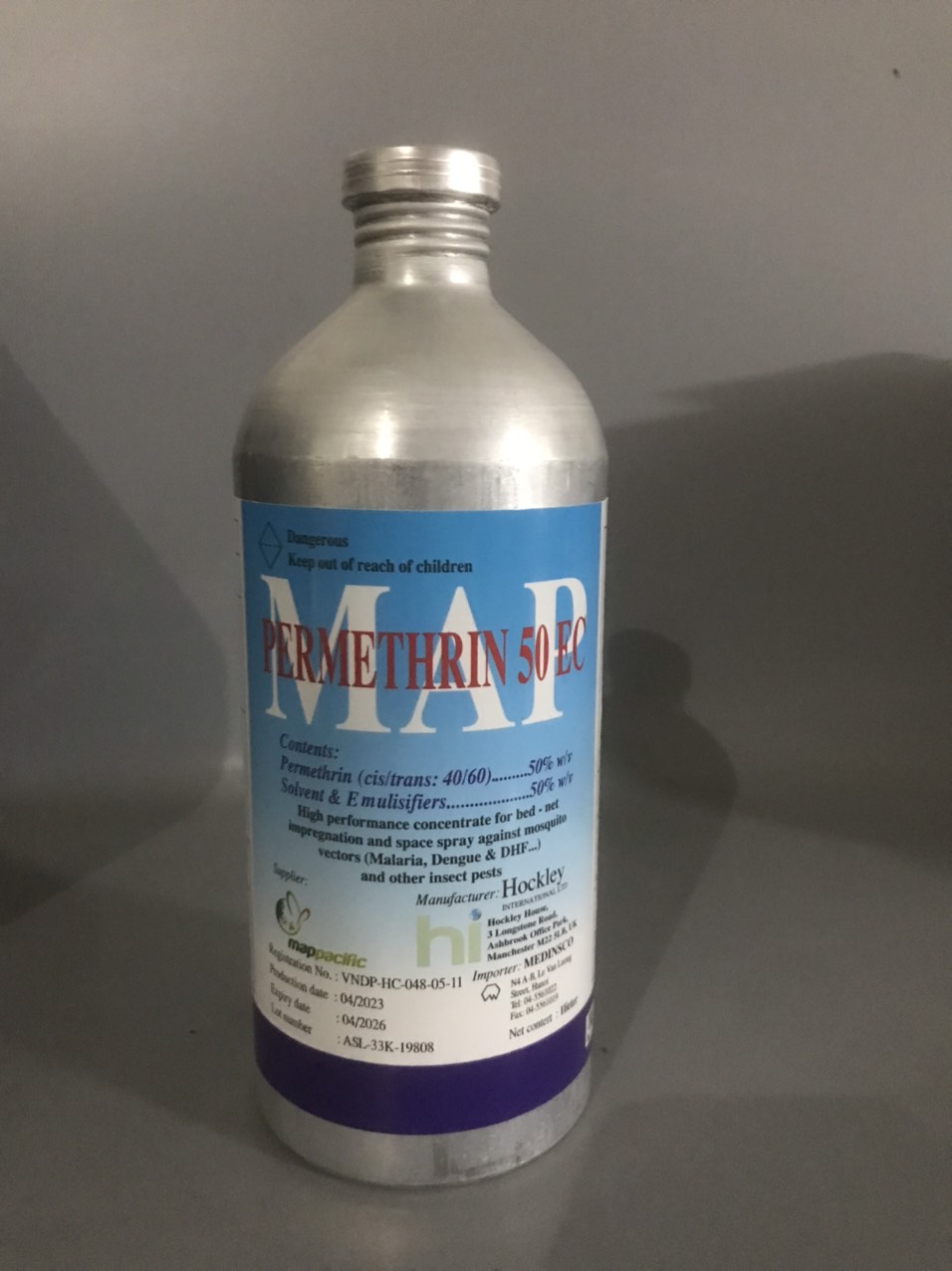 Thuốc diệt muỗi chai nhôm công nghệ Anh Quốc Map (1lít)