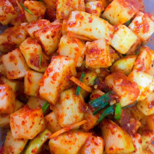 Kim chi su hào nhà làm