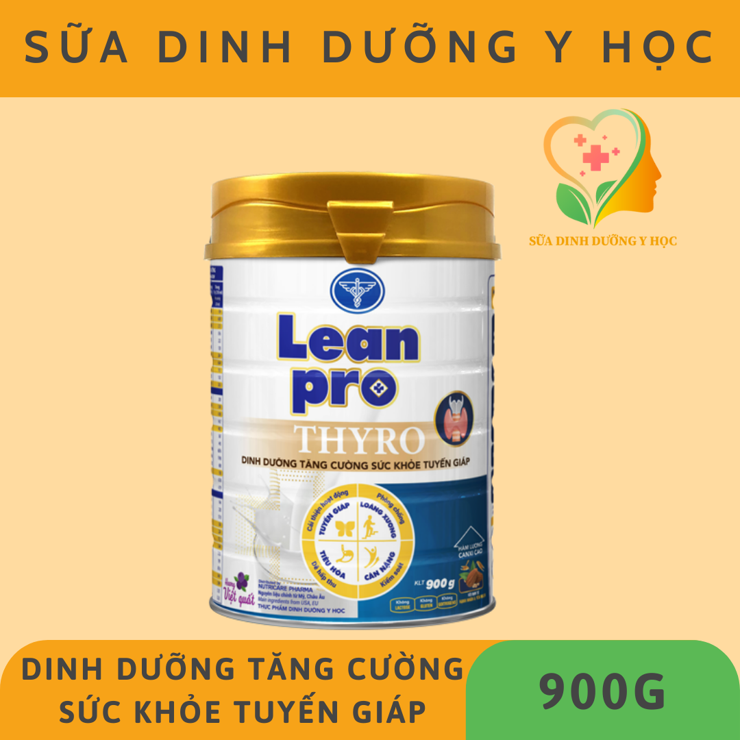 Sữa bột Lean Pro Thyro - Dinh Dưỡng Tăng Cường Sức Khỏe Tuyến Giáp -900g