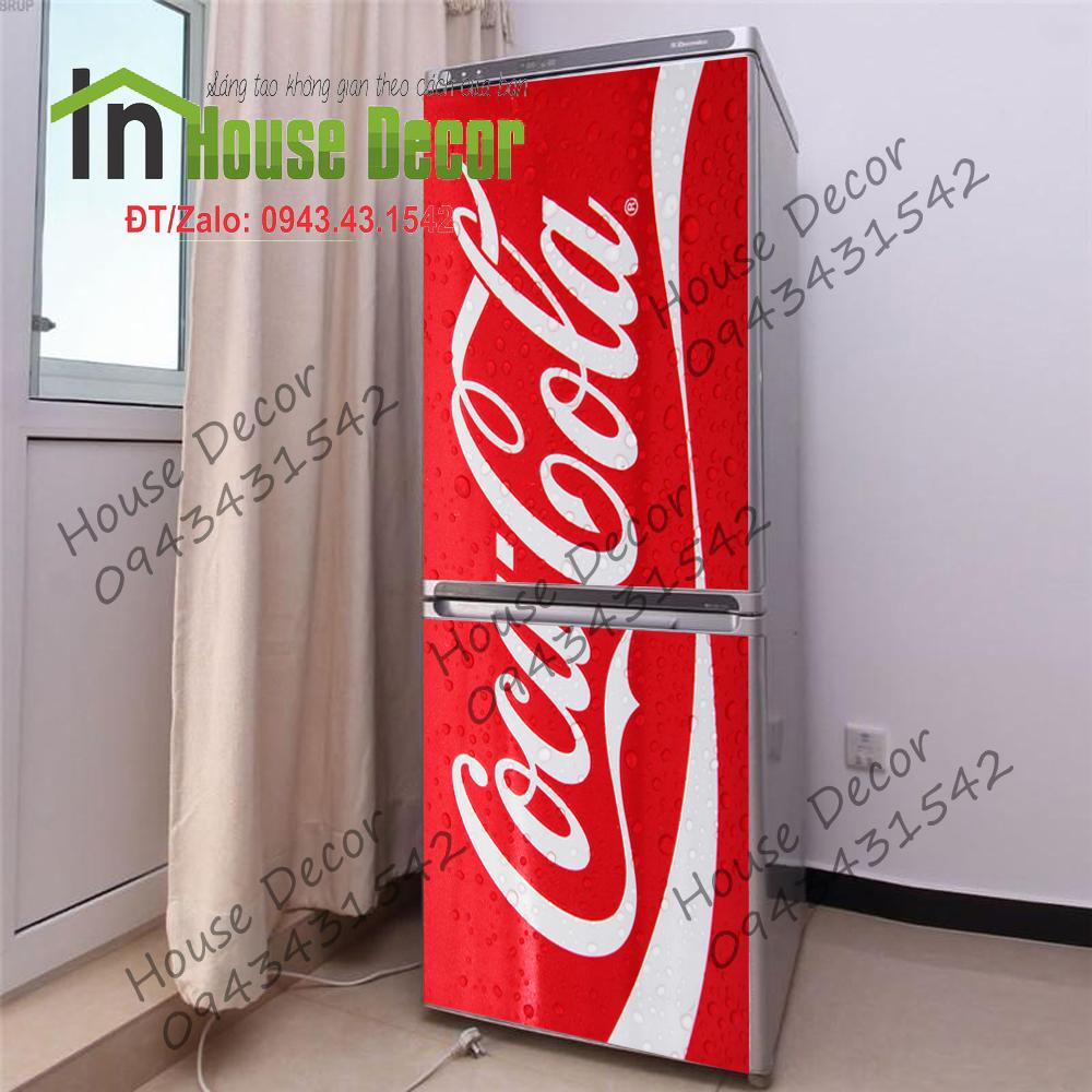 Tranh dán tủ lạnh 3D | Decal dán tủ lạnh LON NƯỚC NGỌT MS 70 - TL70 - Decal dán tủ lạnh máy giặt kệ tường tủ quần áo, decal dán, giấy dán, trang trí nội thất, giấy dán nội thất, trang trí nhà cửa