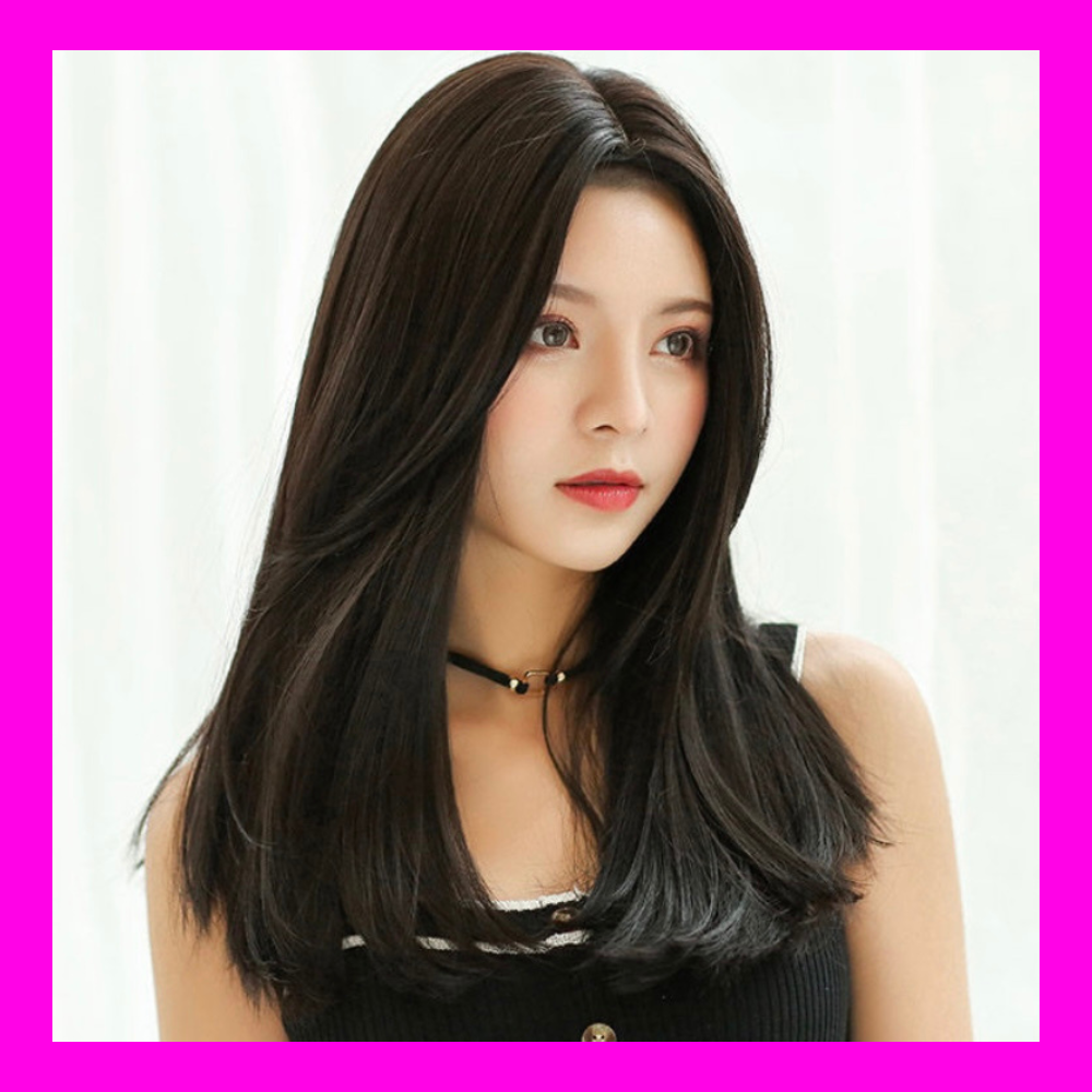 [TẶNG LƯỚI + LƯỢC + DƯỠNG] Tóc giả nữ sợi tơ Hàn Quốc CÓ DA ĐẦU - TG80