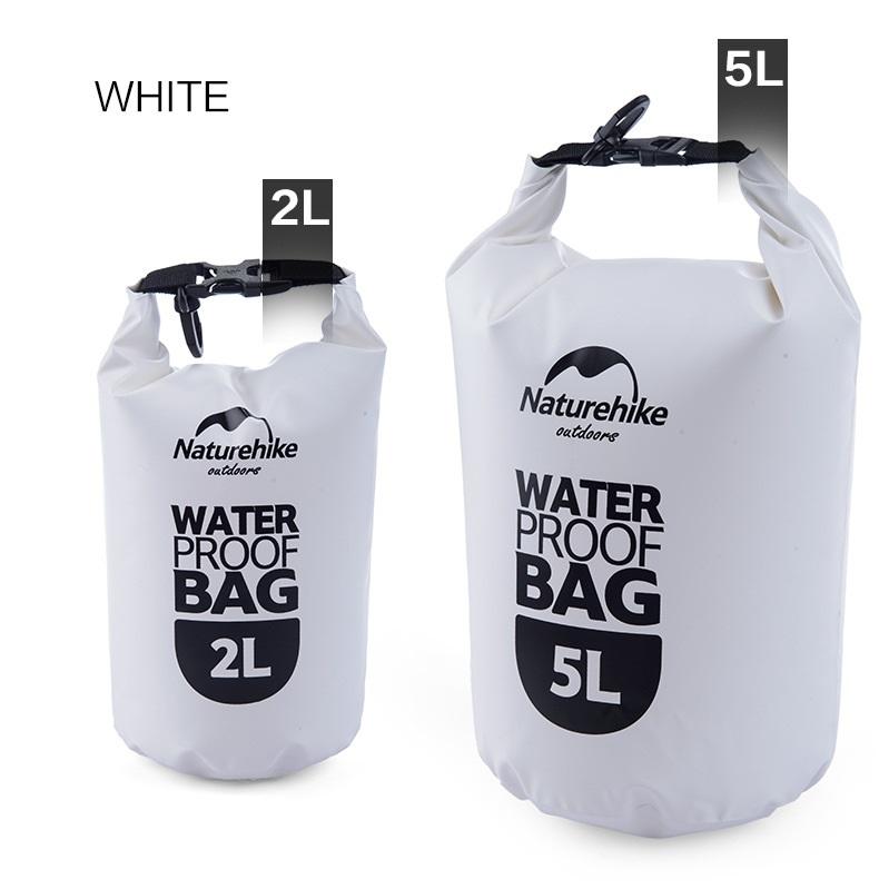 Túi, balo chống nước NATUREHIKE 2L dành cho dân phượt hay các hoạt động dưới nước(Màu Trắng)