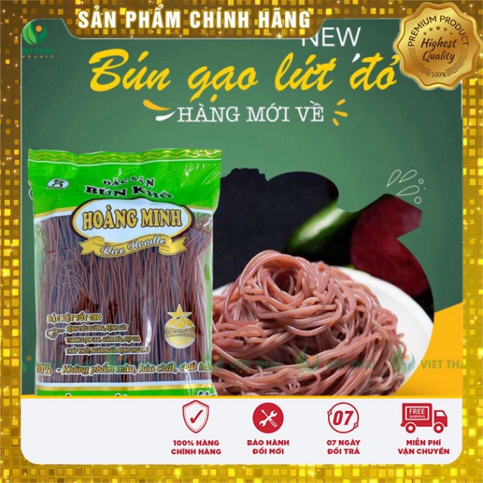 Bún gạo lứt đỏ hoàng minh hỗ trợ ăn kiêng bún gạo lức ăn kiêng eat clean thực dưỡng