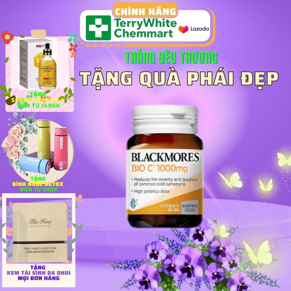 Viên uống bổ sung vitamin C tự nhiên Blackmores Bio C 1000mg