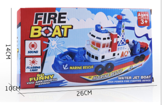 Đồ chơi trẻ em mô hình thuyền lửa phun nước có âm nhạc