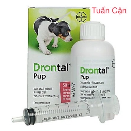 bayer Drontal(50ml) sổ lãi, tẩy giun tóc, giun móc, giun giun đũa
