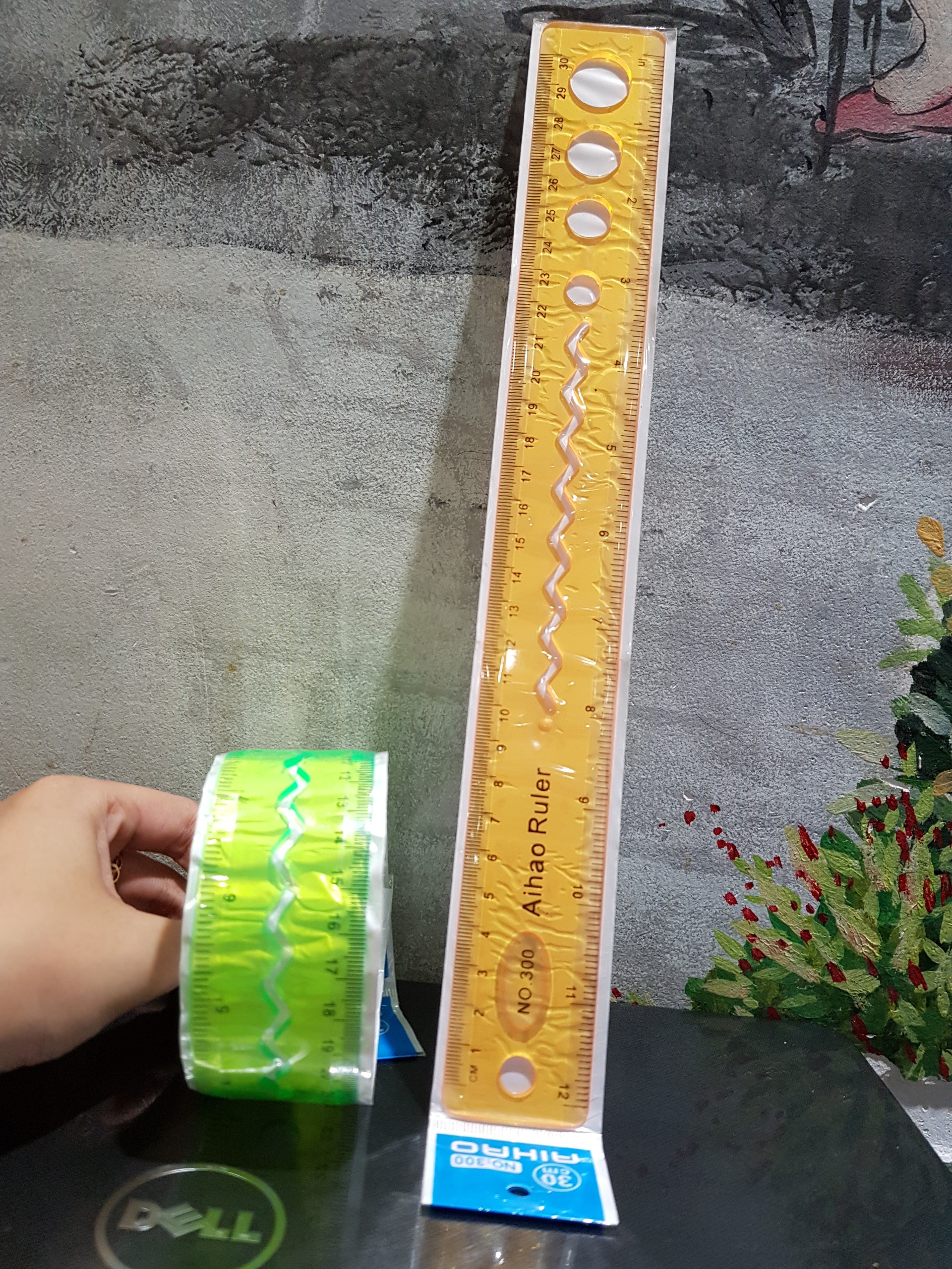 [HCM]Thước dẻo nhiều màu 30cm, thước kẻ, thước thẳng có thể cuộn tròn